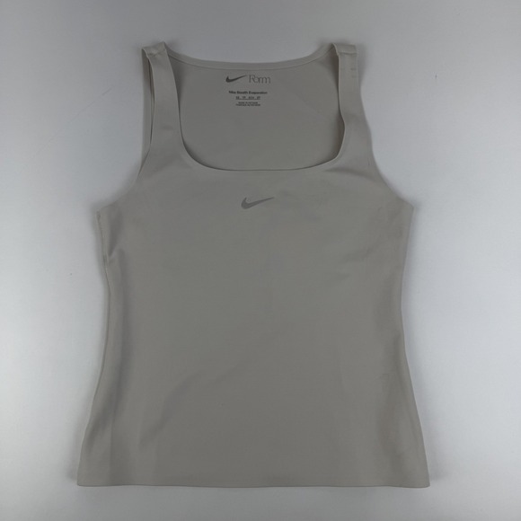 Nike Tops - New Womens Nike Form Ivory Athletic Gym Tank Top Shirt Size XSmall NWT